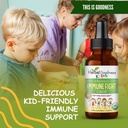 Immune Support 1oz with Ashwagandha for and Turmeric Herbal Supplements - Natural Kids Immune Booster Drops for Wellness and Immune Support for Kids - Non-GMO - Made in USA 6
