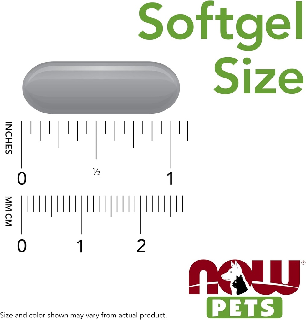 NOW Pet Health, Omega 3 Supplement, Formulated for Cats & Dogs, NASC Certified, 180 Softgels 5