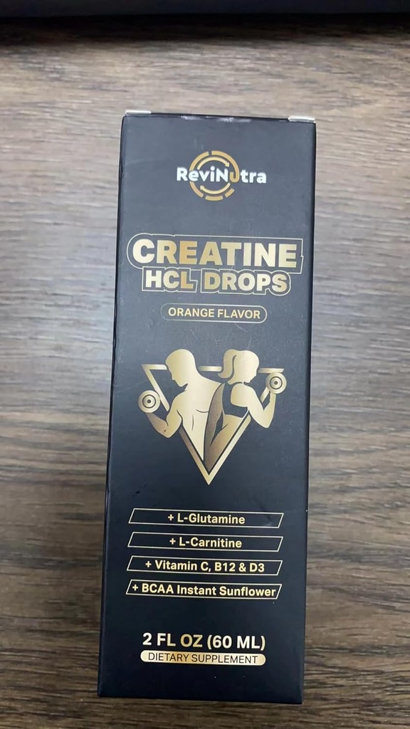 Creatine HCL Liquid Drops for Men & Women, 1500mg Liquid Creatine Hydrochloride, High Absorption, 2 Fl Oz Orange Flavor 5
