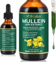 Mullein Drops for Lungs,Mullein Leaf Extract for Lungs,Natural Cleanse,Mullein Leaf Liquid Extract Supplement,Vegetarian Healthy Lifestyle,2 FL OZ 2