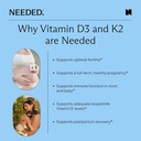 Needed. Expertly-Formulated Prenatal Vitamin D3/K2 | for Fertility, Pregnancy Breastfeeding, and Postpartum, Healthy Immunity and Bone Development, Supports Breast Milk Vitamin D Levels | 60 Capsules 6