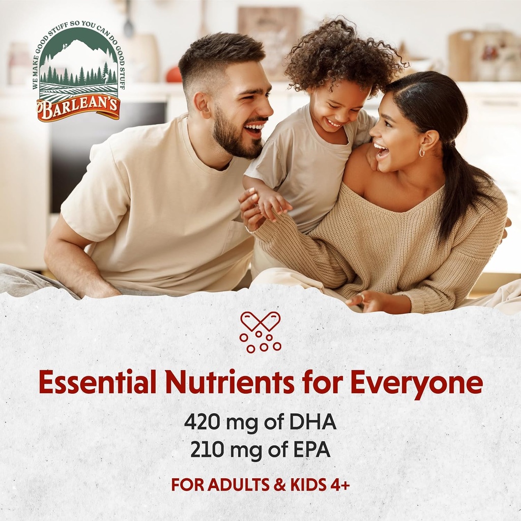 Barlean's Pink Lemonade Vegan Omega 3 Supplement, Liquid Algae Oil with 630 mg EPA & DHA, Plant Based Omegas from Algal Oil, Non-GMO & Gluten Free, 16 oz 6