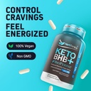 Herbtonics Keto BHB + BioPerine Keto Pills – Exogenous Ketones for Ketosis Support, Weight Management, GLP‑1 Support, Energy & Mental Focus, Vegan Friendly Non‑GMO Formula. 60 Vegan Capsules 6