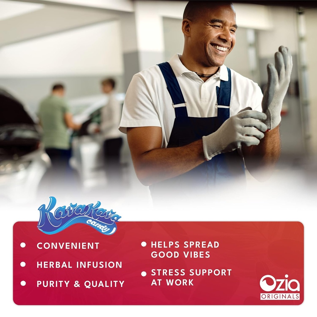 Kava Kava Candy - 8 Kava Candies Per Pack, Kava Extract Stress Relief Supplement, Natural Kava Root Chill Happy Pill, Encourages Positive Mood - Ginger Mint Flavor, 1 Box (12 Packs) 4