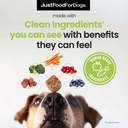 JustFoodForDogs Skin & Allergy Care Soft Chews Supplement for Dogs, Seasonal Allergies, Itchy Skin Relief, Inflammation, Immune Support - 45 Count 4