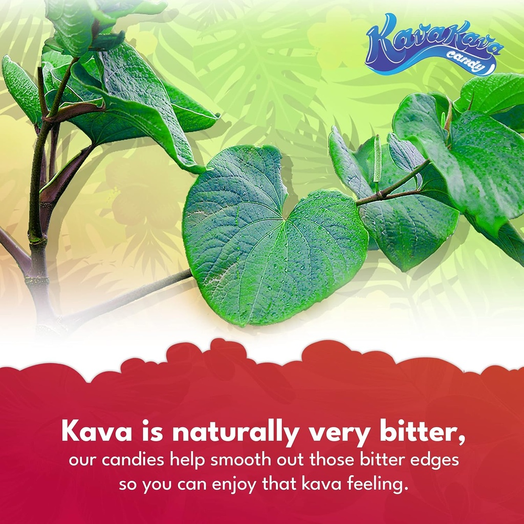 Kava Kava Candy - 8 Kava Candies Per Pack, Kava Extract Stress Relief Supplement, Natural Kava Root Chill Happy Pill, Encourages Positive Mood - Ginger Mint Flavor, 1 Box (12 Packs) 6