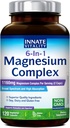 Innate Vitality Magnesium Complex 6-in-1, 1160mg Per Serving, Rest & Digestion, Magnesium Glycinate & Citrate, High Absorption, 120 Vegan Capsules 2