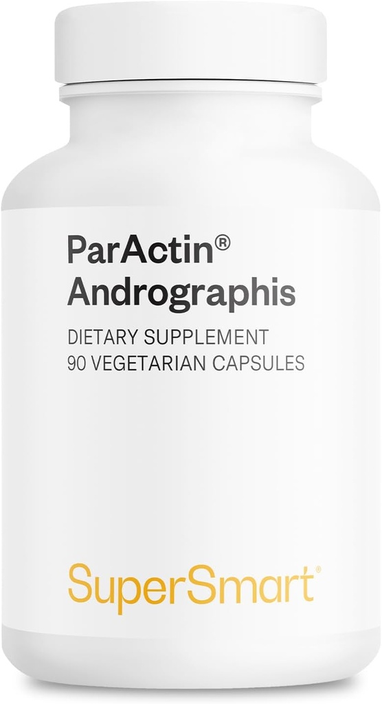 Supersmart - ParActin Supplement 300mg per Day (High Strength) - Andrographis Paniculata | Non-GMO & Gluten Free - 90 Vegetarian Capsules 2