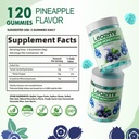 Creatine Monohydrate Gummies 5000mg for Men & Women, Chewables Creatine Monohydrate Supplement(120 Count)- Blueberry 120 Gummies 6