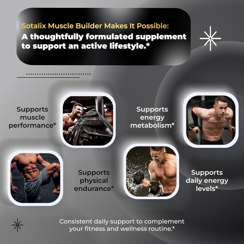 Ultra Muscle Builder Supplement with L-Arginine & Tribulus – Sports Training Support – 150 Capsules (150-Day Supply) 4