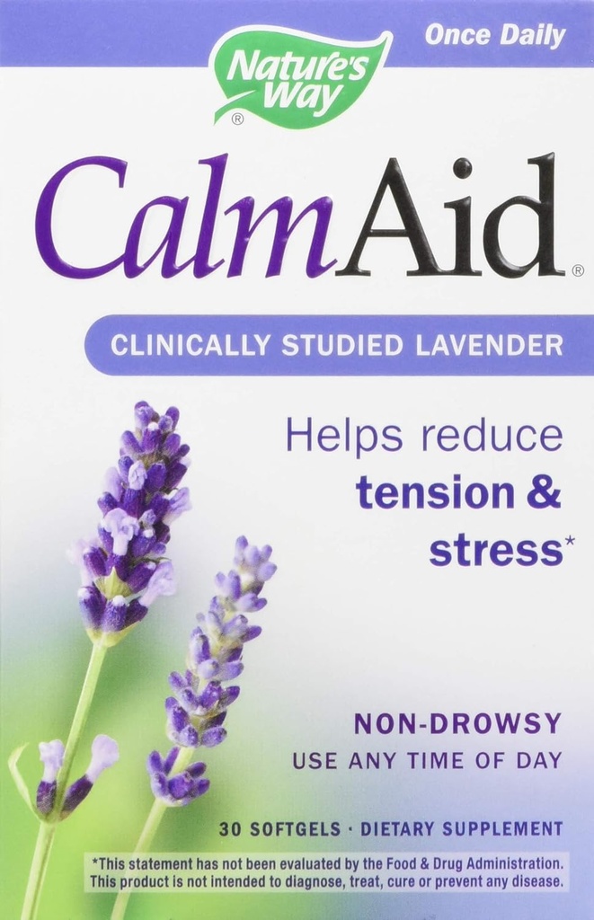 Nature's Way Nature's Way Calmaid, Non-drowsy, Clinically Studied Lavender Supplement Helps Reduce Tension/Stress, 30 Count (Pack of 12) 2