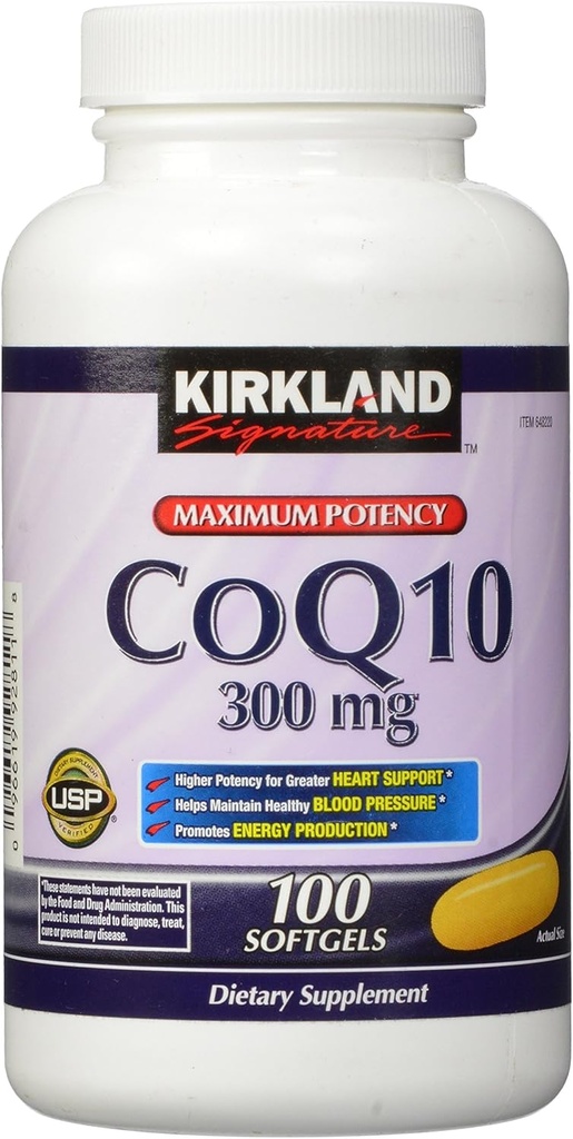 Kirkland Signature CoQ10 300 mg., 100 Softgels (3 Pack) 6