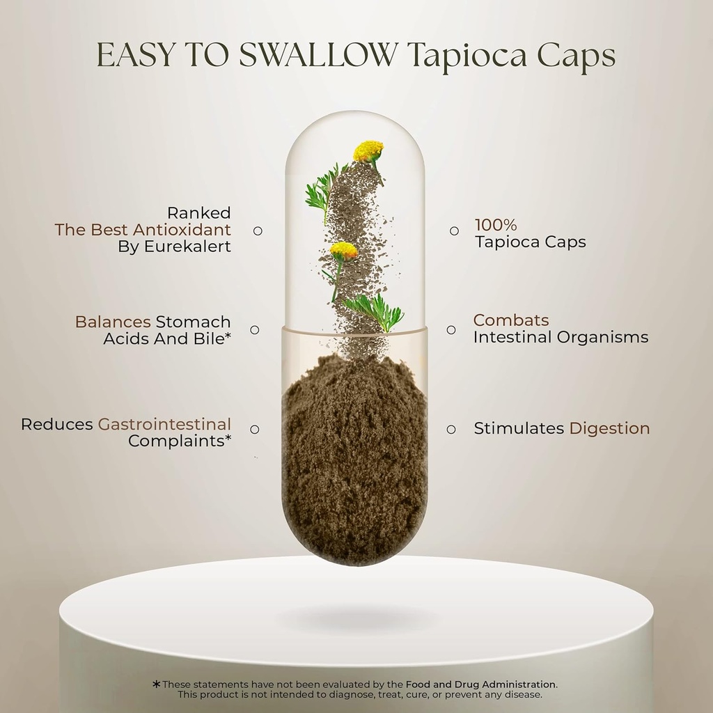 Dr Clark Superblend Wormwood Capsules - Vegetarian 330 mg, 100 Capsules - Wormwood Herb Without Artificial Preservatives, Wormwood Combination with Quassia 5