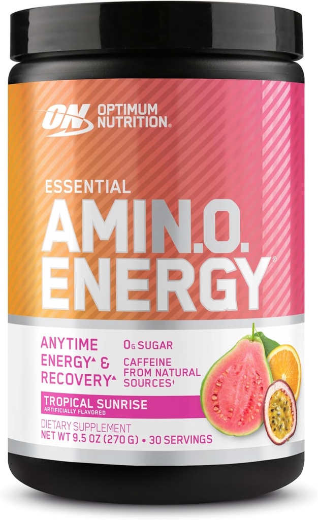Optimum Nutrition New Flavor Amino Energy - Pre Workout with Green Tea, BCAA, Amino Acids, Keto Friendly, Green Coffee Extract, Energy Powder - Tropical Sunrise, 30 Servings (Packaging May Vary) 2