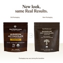 Real Mushrooms Unsweetened Hot Chocolate Mix with 5 Defenders – Reishi, Chaga, Turkey Tail, Maitake, Shiitake – Coco Powdered Unsweetened – Organic Cacao Powder Supplement, Vegan, 15 Servings 3