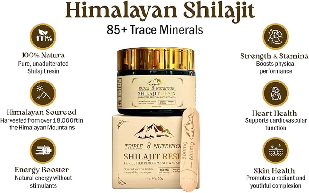 Shilajit Resin 50g Bottle Absolutely Pure Wild Himalayan Authentic Natural Organic Fulvic Acid and 85+ Trace Minerals Most Potent for Men and Women Third Party Lab Tested ISO: 17025 Accredited USA 4