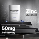 Codeage Liposomal Zinc Supplement – 3 Month Supply – One Per Day - 50 mg Zinc Gluconate Vitamin Pills - Essential Mineral Supplements Zinc Plus Liposomal Delivery Matrix - Vegan Non-GMO - 100 Capsules 4