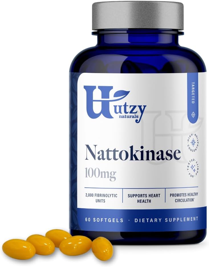 Utzy Naturals Nattokinase | 2000 FU per Serving from Japanese Natto | for Cardiovascular and Circulatory Support | 60 Softgels 3