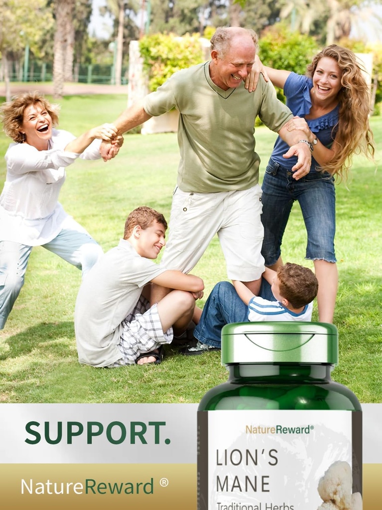 Lion's Mane 6000MG, Promotes Mental Clarity, Focus and Memory, Mushroom Supplement, Unflavored, 240 Capsules 6