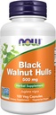 NOW Foods Supplements, Black Walnut Hulls (Juglans nigra) 500 mg, Herbal Supplement, 100 Veg Capsules 2
