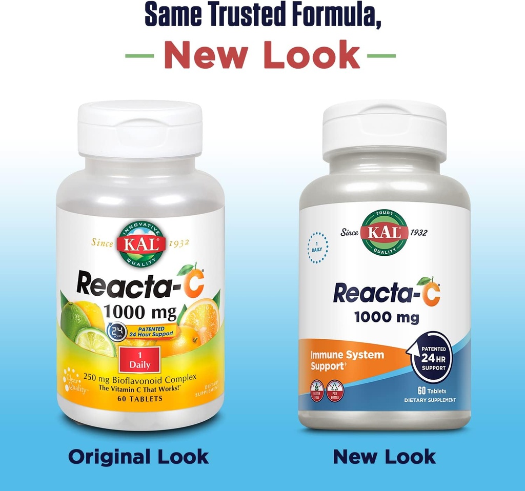 KAL Reacta-c with Bioflavonoids Tablets, 60 Count 3