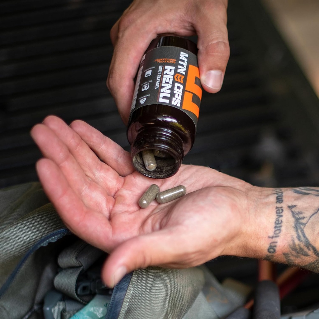 MTN OPS Renu for Gentle Digestive Cleanse, Psyllium Husk Powder for Digestive Health & Metabolism Booster, 60 Capsules, 30 Servings 5