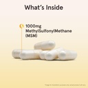 Jarrow Formulas MSM 1000 mg - 200 Veggie Capsules - Methylsulfonylmethane - Source of Sulfur - Dietary Supplement Supports & Strengthens Joints - Up to 200 Servings 4