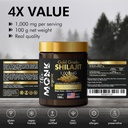 Organic Himalayan Shilajit Resin with Fulvic Acid, Humic Acid, 85+ Minerals- Gold Grade Plus - 100g, 1000 mg Per Serving - Energy, Stamina, Brain Support - Made in The USA 4