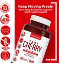 Tart Cherry Extract Capsules with Celery Seed Extract and Bilberry for Joint Support, Muscle Recovery, and Uric Acid Flush Support, Made in The USA - 90 Tart Cherry Capsules 3