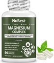 Magnesium Glycinate Chelate Complex with Albion Magnesium Bisglycinate Chelate, Vitamin B6 & BioPerine for Bone, Muscle, Natural Sleep, Nerve Function, Brain Booster | 1 Month Supply 2