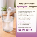 VEV Multi Collagen Peptides Powder, 16 oz (41 Servings) – Type I, II, III, V, X, Hydrolyzed Collagen, Hyaluronic Acid Power, Biotin, Vitamin C, Supports Skin, Unflavored, Dissolves Easily 6