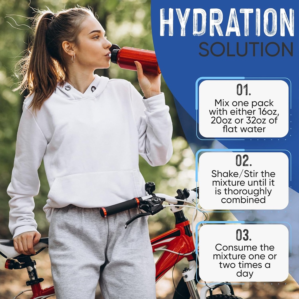 PowerVitamin Unflavored Electrolytes Powder No Sugar for Daily Energy - Keto Electrolytes - Hydration Powder with 1000mg Potassium, 120mg Calcium, Magnesium, No Stevia, 100 Servings 6