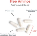 Allergy Research Group Free Aminos Supplement - Lean Muscle Mass Support, Vegetarian Capsules - 100 Count 6