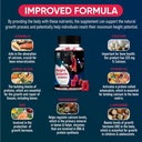 Jadee Height Growth Gummies for Teens & Kids Calcium 325mg, Teen Vitamins D3,K2,C, Magnesium, Ashwagandha, Zinc, L-Arginine - Bone Healthy Growth, Development & Strength - Height Increase & Immunity 5