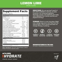 MTN OPS Hydrate Electrolytes Powder Drink Mix, 20 Single Serving On-The-Go Electrolyte Packs with Over 1000mg of Electrolytes per Serving, Lemon Lime 3