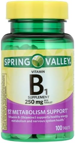 Spring Valley Vitamin B1 Tablets Dietary Supplement, 250 mg, 100 Count + Dri Store Sticker. 3
