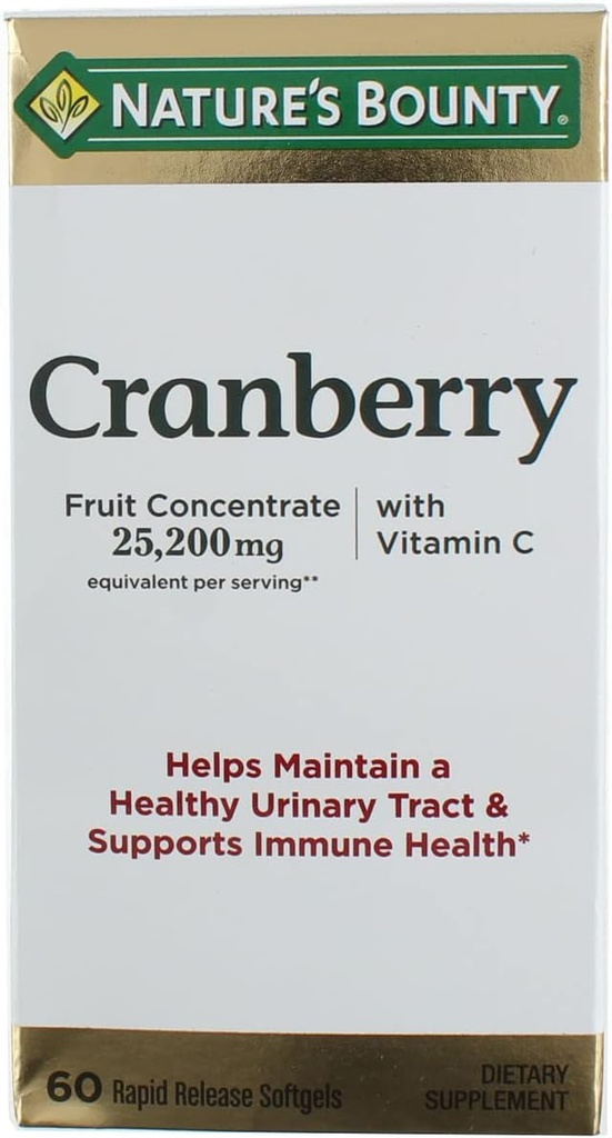 Nature's Bounty Cranberry Dietary Supplement 60 Soft Gels (Pack of 5) 2