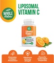 Liposomal Vitamin C Supplement Pills 1200 mg - High Absorption 180 Vegan Capsules Fat Soluble VIT C, Maximum Strength Immune System and Collagen Booster, Sunflower Lecithin 5