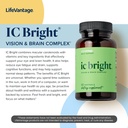 LifeVantage IC Bright 60 softgels, Vision and Brain Complex Supplement Packed with antioxidants, nutrients, and carotenoid for Eye Health That Helps Reduces Eye Strain 5
