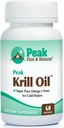 Peak Pure & Natural, Peak Krill Oil Supplement - Better Than Fish Oil for Joint and Heart Health - Krill Oil Brain Supplement - EPA, DHA, and Astaxanthin - 60 softgels 2