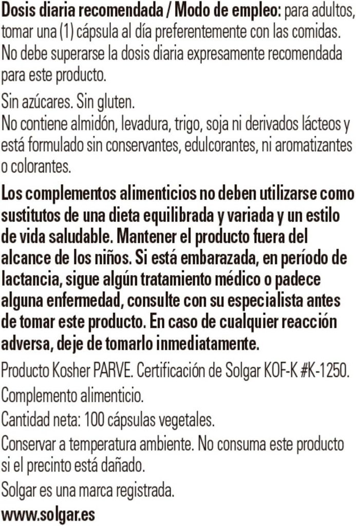 Solgar Vitamin B1 (Thiamin) 100 mg, 100 Vegetable Capsules - Energy Metabolism, Healthy Nervous System, Overall Well-Being - Non-GMO, Vegan, Gluten Free, Dairy Free - 100 Servings 3