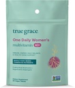 True Grace One Daily Women’s Multivitamin 40+ Fermented Minerals, Organic Adaptogens & Mushrooms Energy, Immune, Bone Support - Non-GMO - Iron, Gluten & Soy Free - 90 Vegan Tablets 2