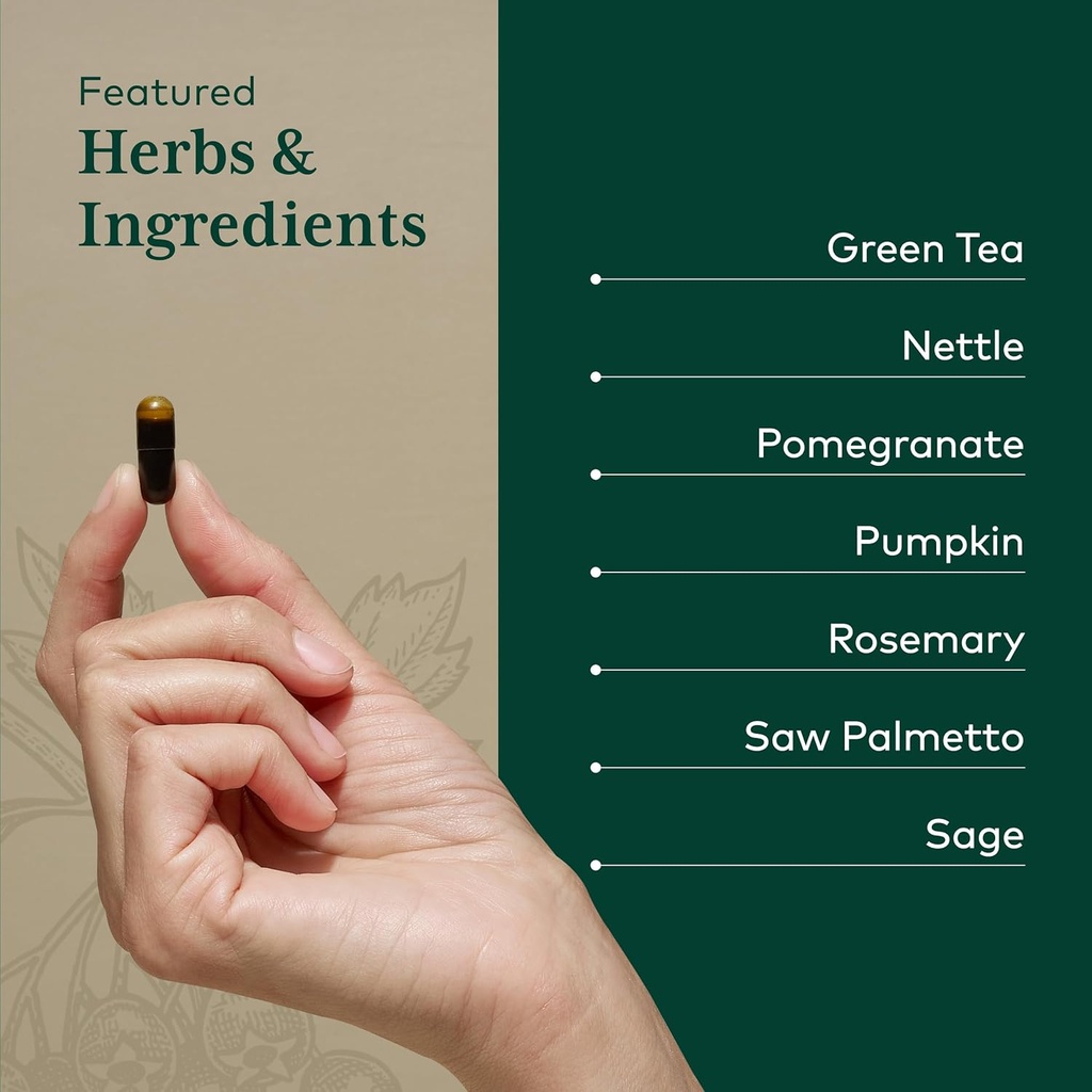 Gaia Herbs Pro Prostate Formula - Supplement Supports Prostate Health* - Antioxidant Support with Green Tea White Sage Pomegranate & Stinging Nettle Root - 60 Liquid Phyto-Caps (30 Servings) 5