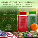 Fruits and Veggies Supplement - 90 Fruit and 90 Veggie Capsules - Supports Energy Levels, High Lycopene, Vitamins & Minerals - 90 Count (Pack of 2) 3