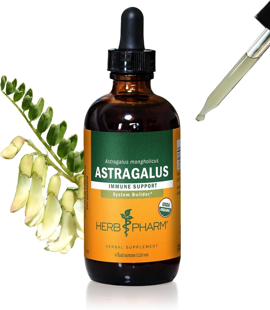 Herb Pharm Certified Organic Astragalus Liquid Extract for Immune System Support - 4 Ounce 2
