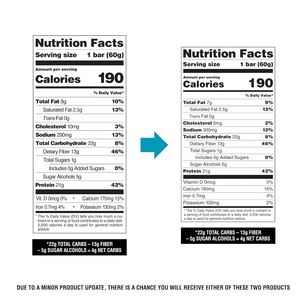 Quest Nutrition Cookies & Cream Protein Bars, 21g Protein, 4g Net Carbs, 1g Sugar, Gluten Free, Keto Friendly, 4 Count 3