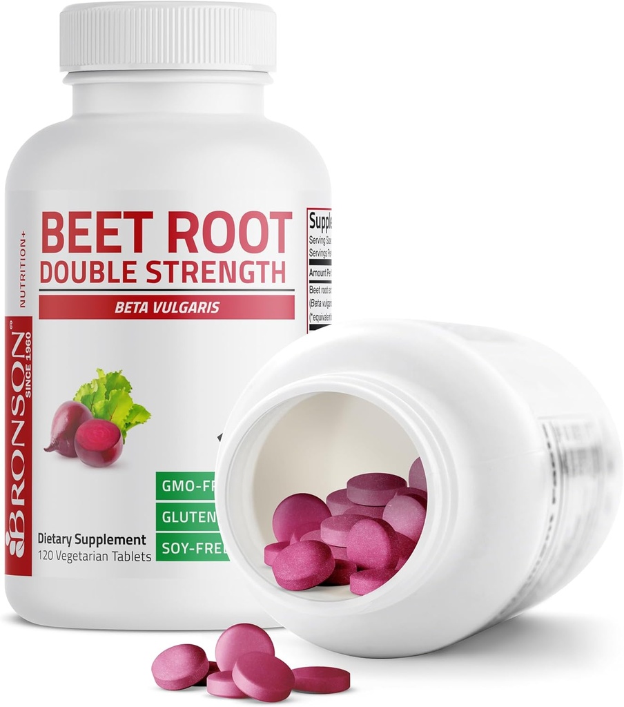 Bronson Beet Root Double Strength, Non-GMO, 120 Vegetarian Tablets 5
