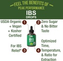 USDA Organic IBS Relief 5-in-1 Liquid Drops. for Ingestion, Bloating, Gas. Irritable Bowel Supplement with 5 Organic Ingredients. Peppermint Oil, Fennel Seed, Chamomile Flower, Rosemary, Holy Basil 3