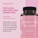 Reserveage Beauty Keratin Hair Booster with Biotin & Resveratrol - Hair & Nail Growth Supplement for Women - Supports Healthy Thickness & Shine with Biotin - 120 Capsules (60 Servings) 6